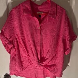 Universal Thread Pink Button-Down Shirt XL